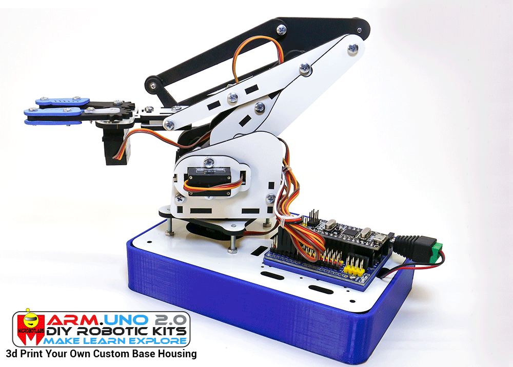 ArmUno 2.0 Robotic Arm Kit 3D Printed Base Housing